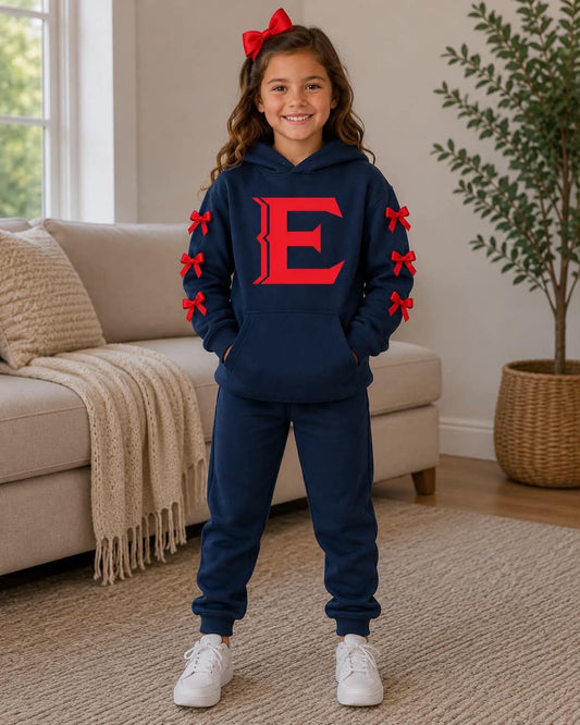 Baby boy custom team cheer design hoodie set