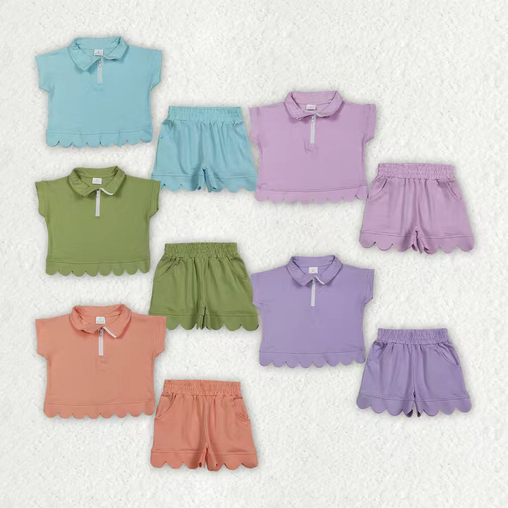 Watermelon short sleeve top matching shorts girls summer outfit