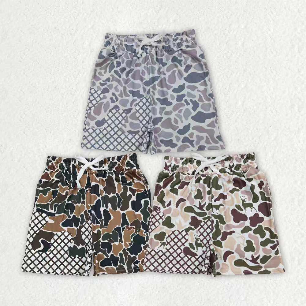 Toddle baby light grey camo summer shorts