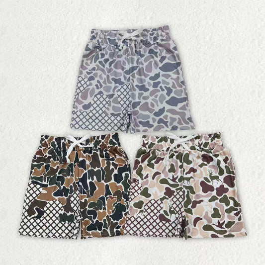 Toddle baby light grey camo summer shorts