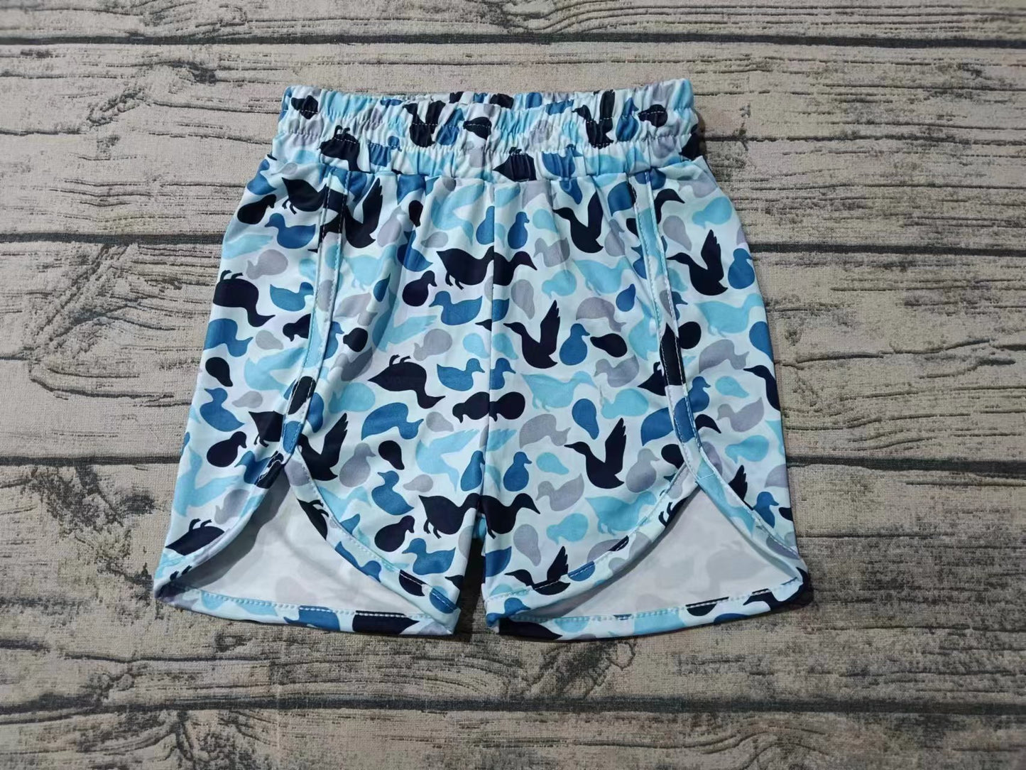 toddle baby boy blue mallard duck summer shorts