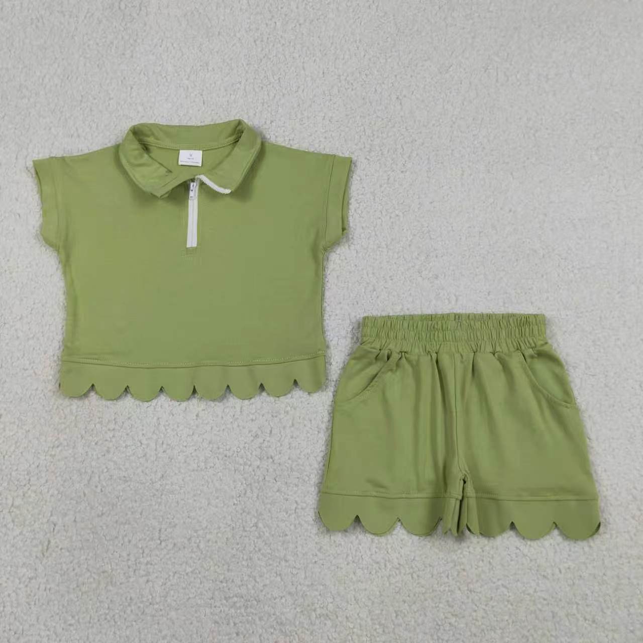Watermelon short sleeve top matching shorts girls summer outfit