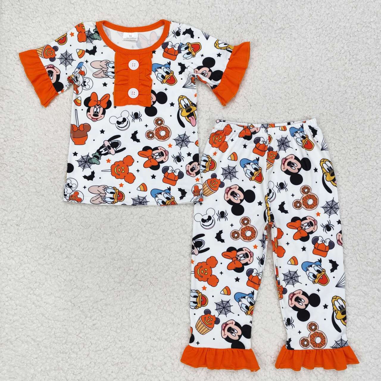 sister brother cartoon candy halloween matching baby clothes