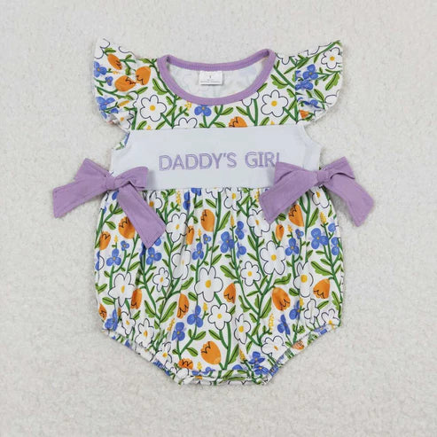 embroidery daddy girls sister matching outfit