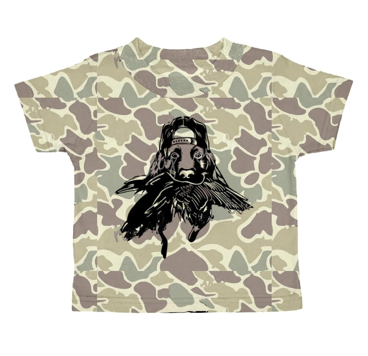 Boy camo short sleeve shirt