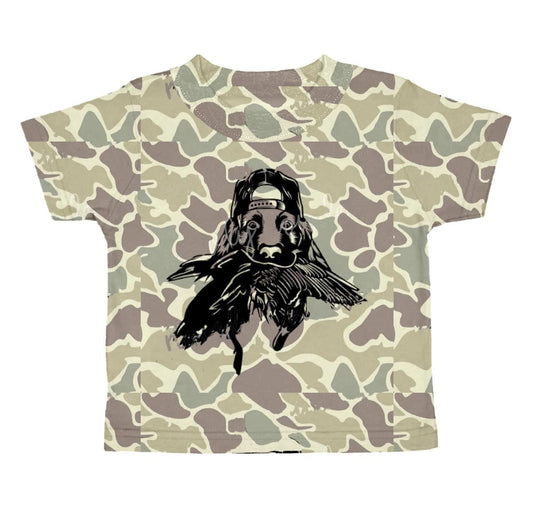 Boy camo short sleeve shirt