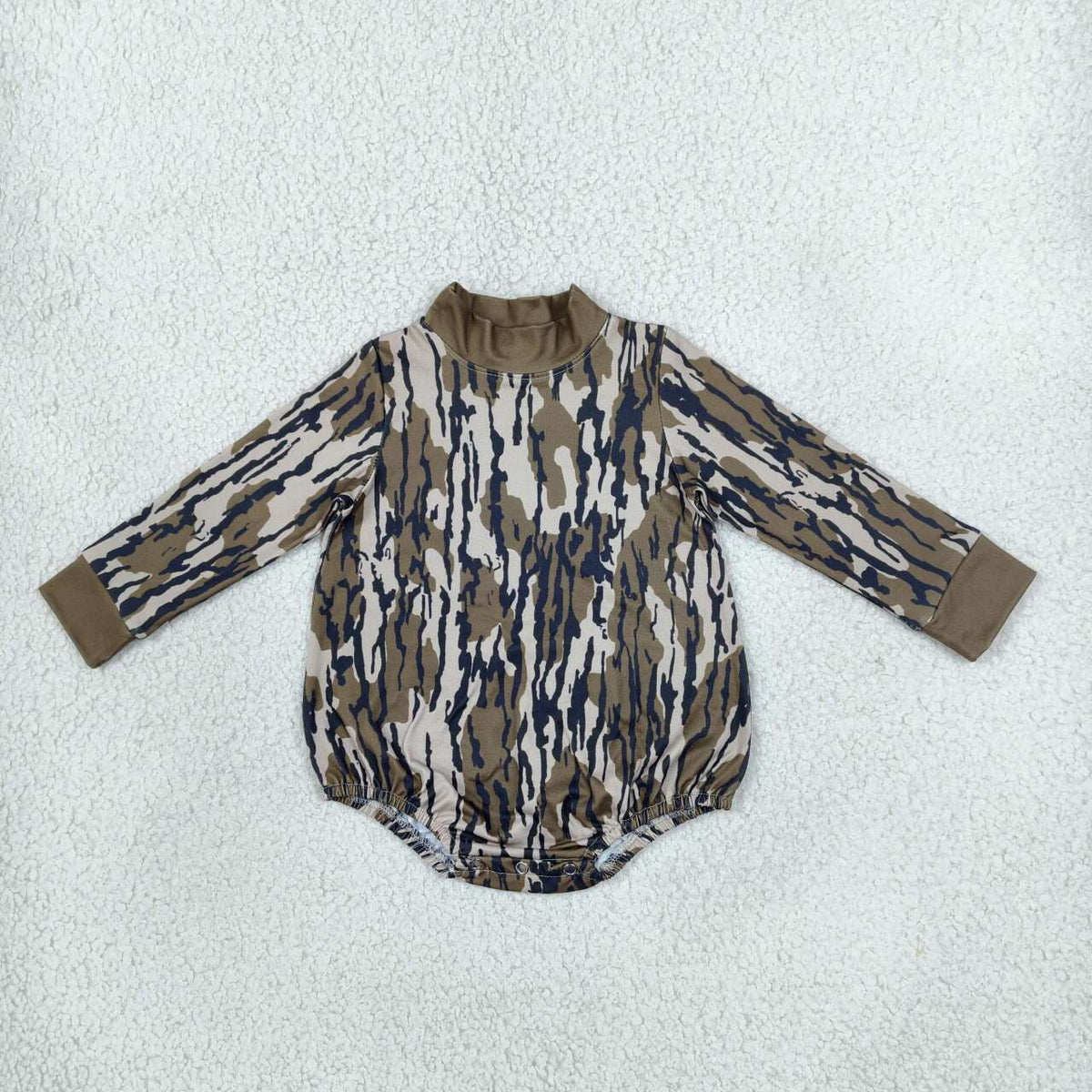 Toddle baby long sleeve camo print romper
