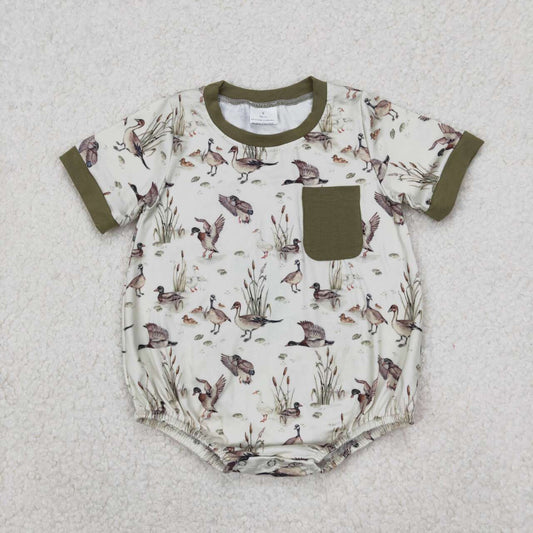 Toddle baby boy mallard duck romper