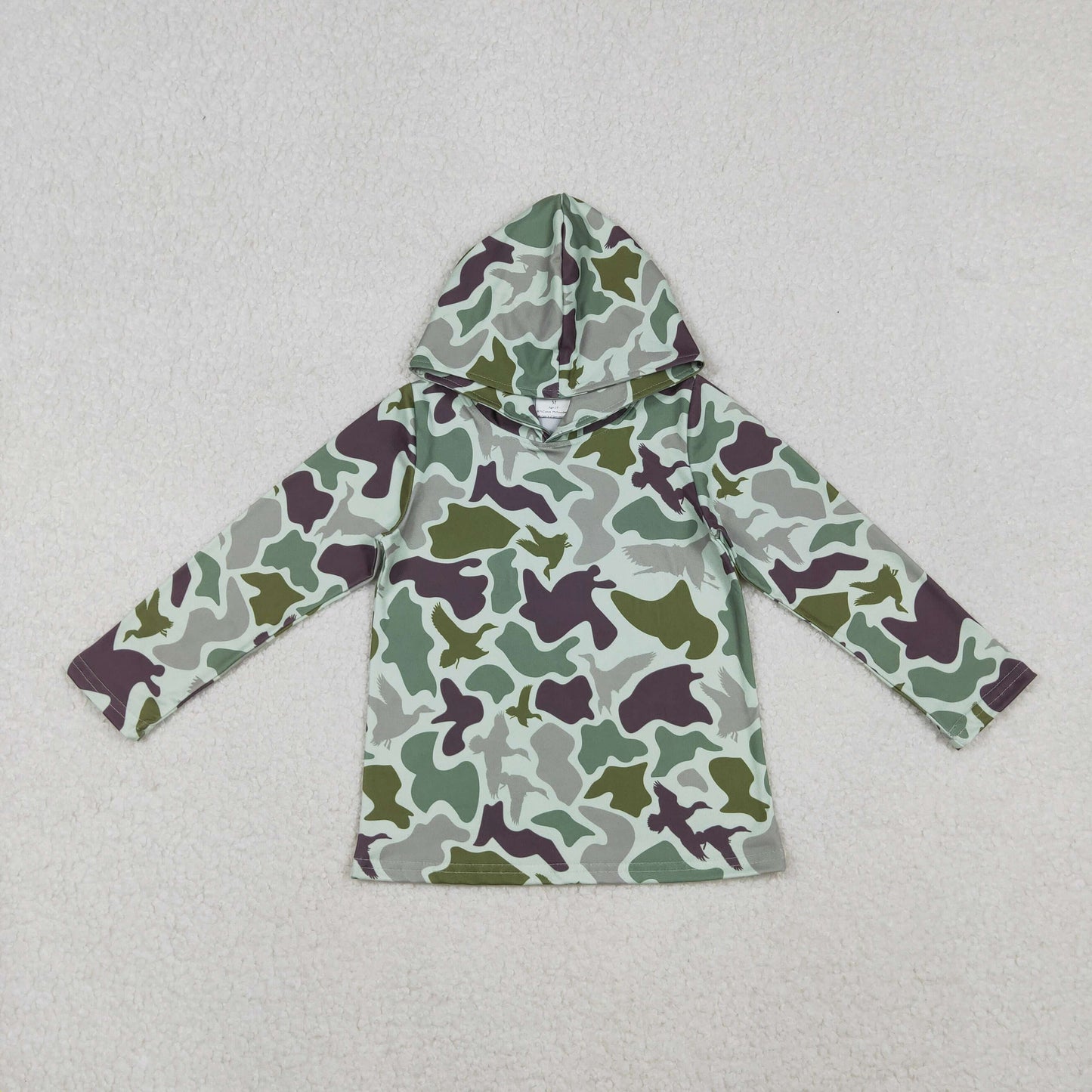 Duck camo girls long sleeve hoodie top