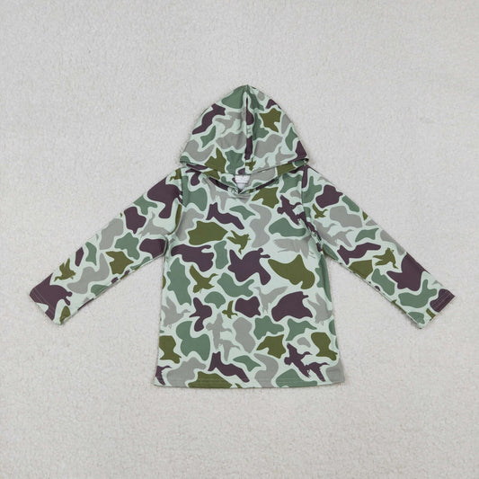 Duck camo girls long sleeve hoodie top