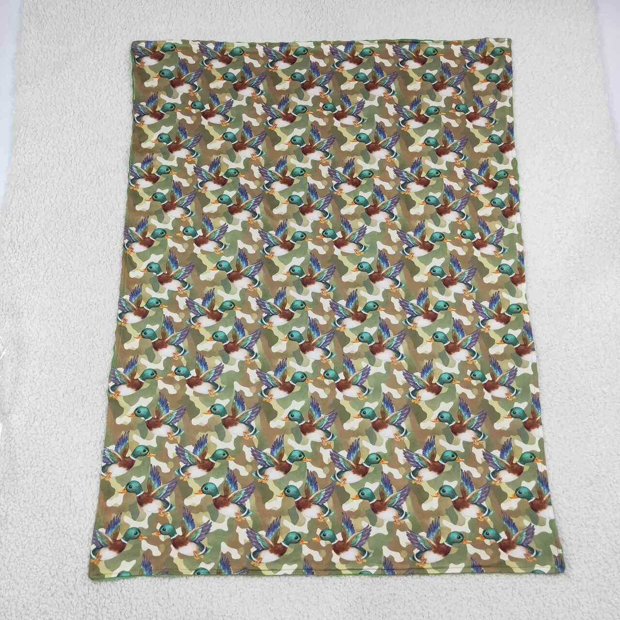 Toddle kids mallard duck design soft blanket