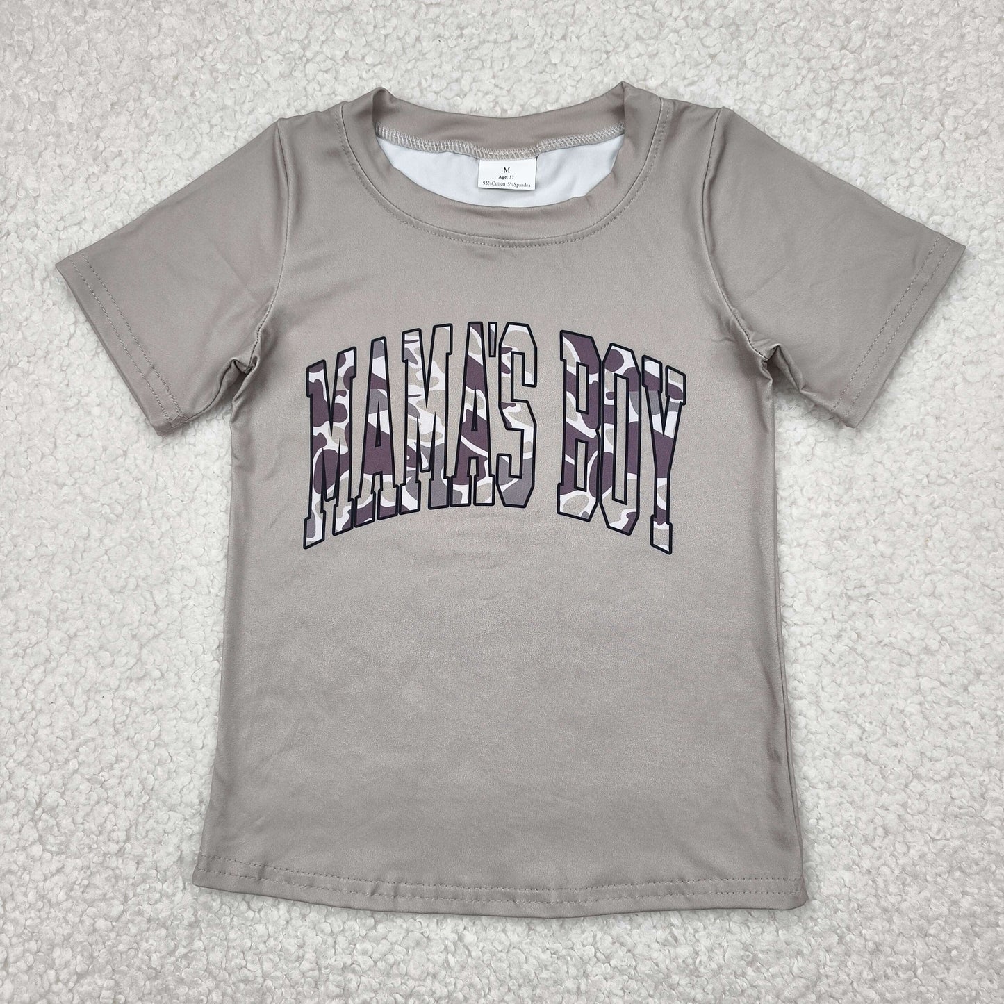 Mamas boy  camo t-shirt top