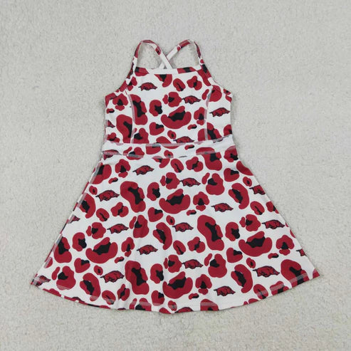 Uk camo Team design girls summer active yoga dress