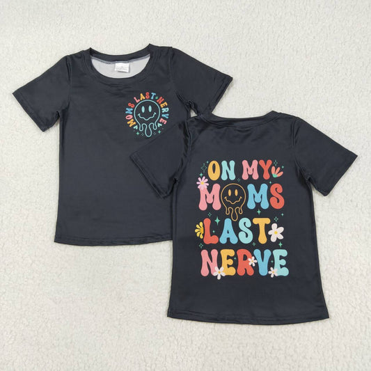 On my moms last nerve kids smile face shirt