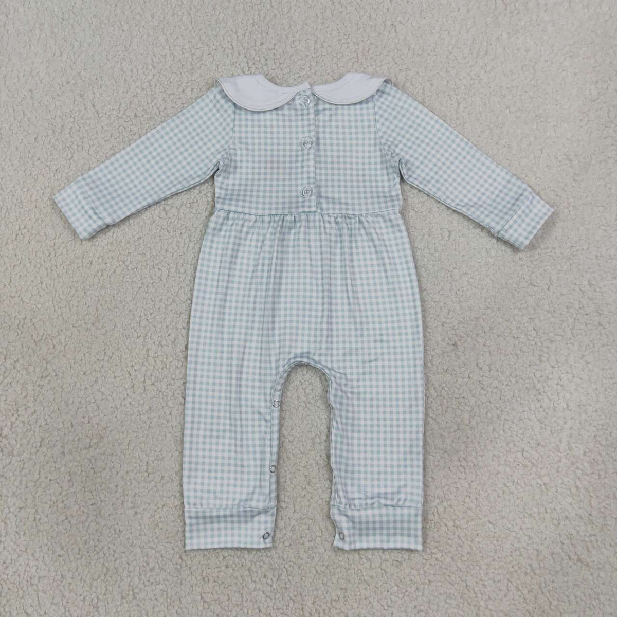 Toddle baby boy thanksgiving embroidery turkey pumpkin long sleeve romper