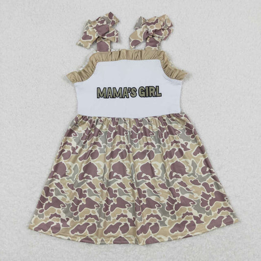 mamas girl camo strapes dress