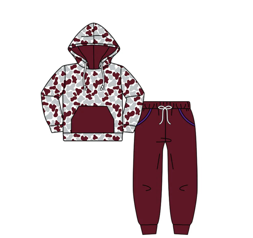 Baby boy custom team cheer design hoodie set