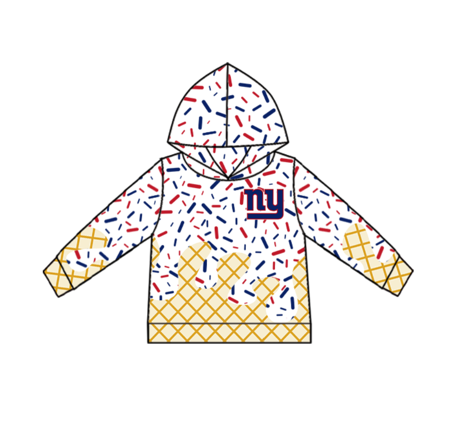 baby boy long sleeve custom team hoodie top