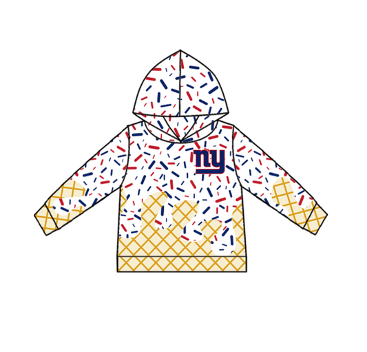 baby boy long sleeve custom team hoodie top