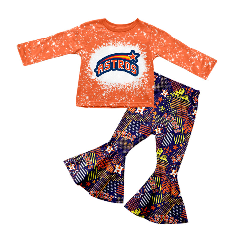 baby girls long sleeve team design outfit