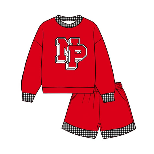 Toddle kids girls custom NP team yoga design long sleeve outfit