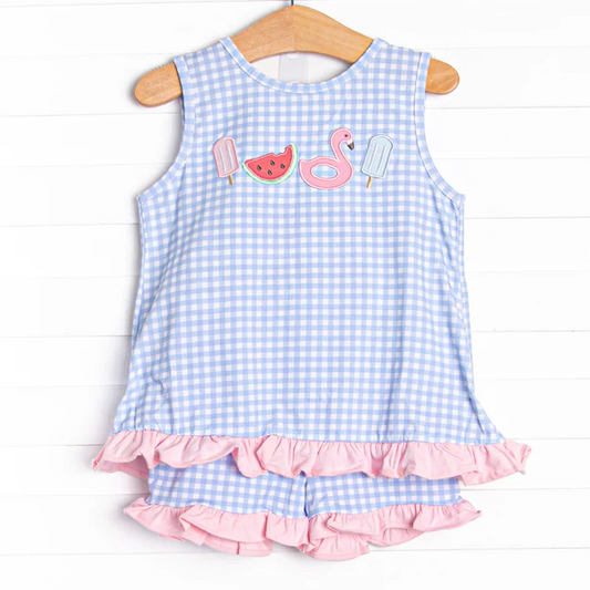 baby girls wholesale summer short set