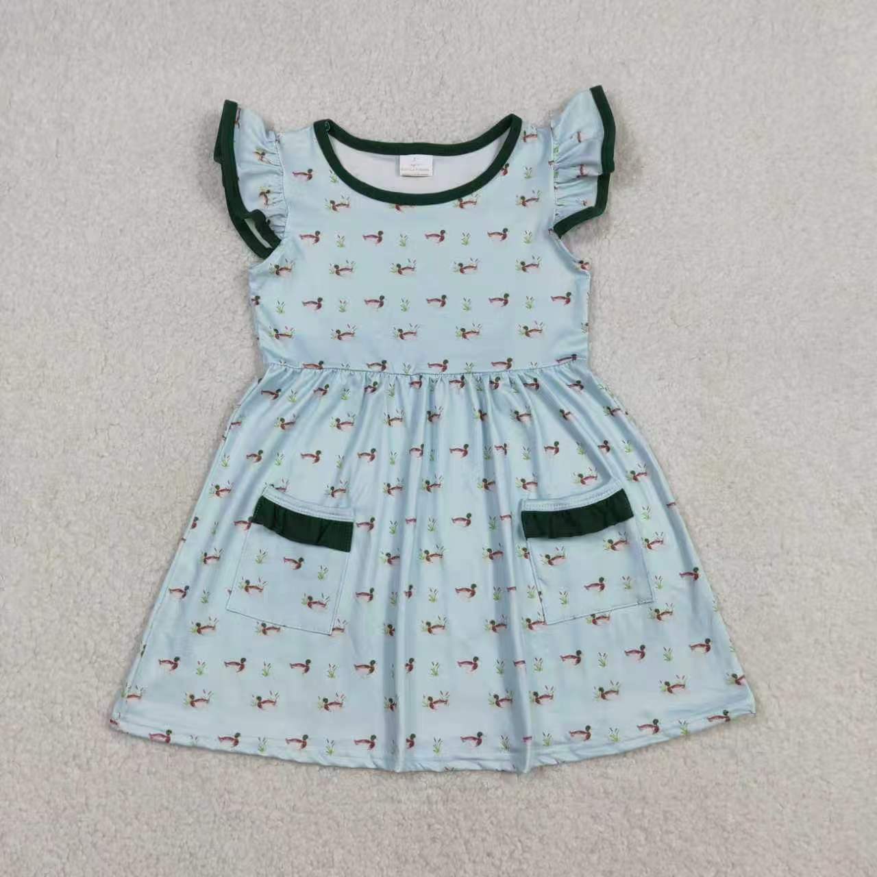 Duck pocket top matching shorts boy outfit