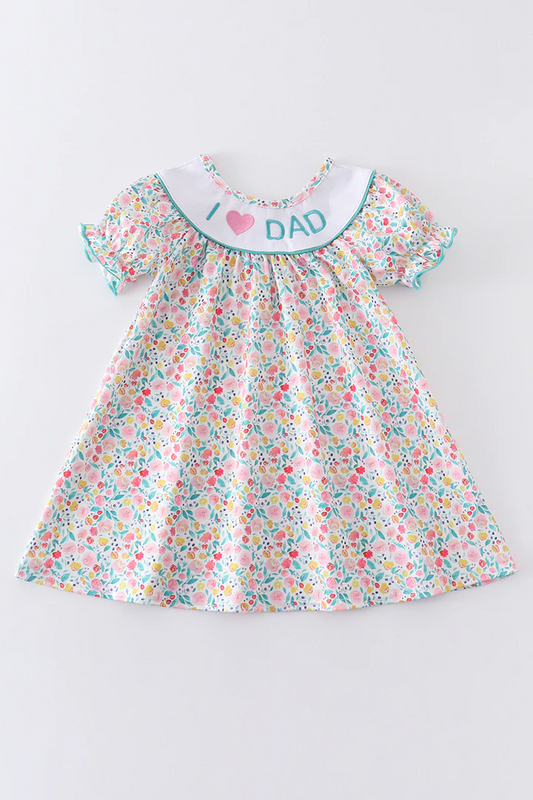 I love dad fathers day flora dress