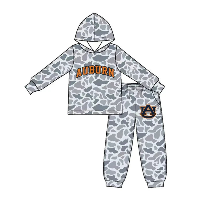 Baby boy custom team cheer design long sleeve hoodie set