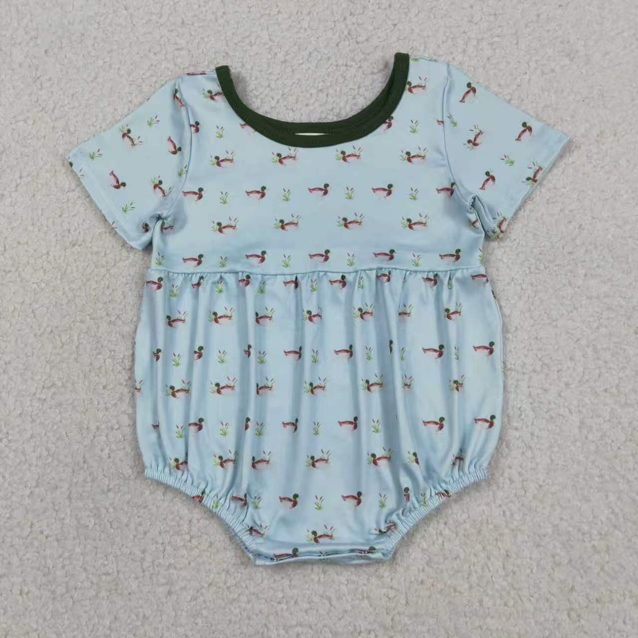 Duck pocket top matching shorts boy outfit
