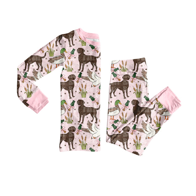 Toddle kids duck dog design pajama set outfit
