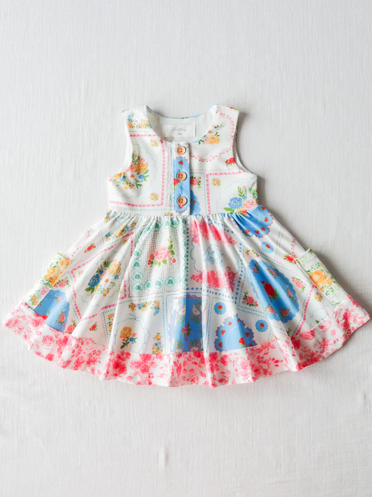Baby girl spring floral dress