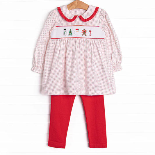 Christmas Santa Claus kids long sleeve matching set wholesale price