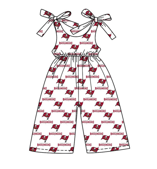 Toddle baby girls team design jumpsuit