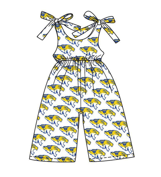 Toddle baby girls team design jumpsuit