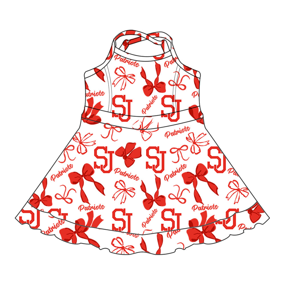 Toddle girls wholesale custom team design dress