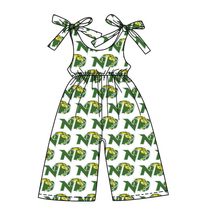 Toddle baby girls team design jumpsuit