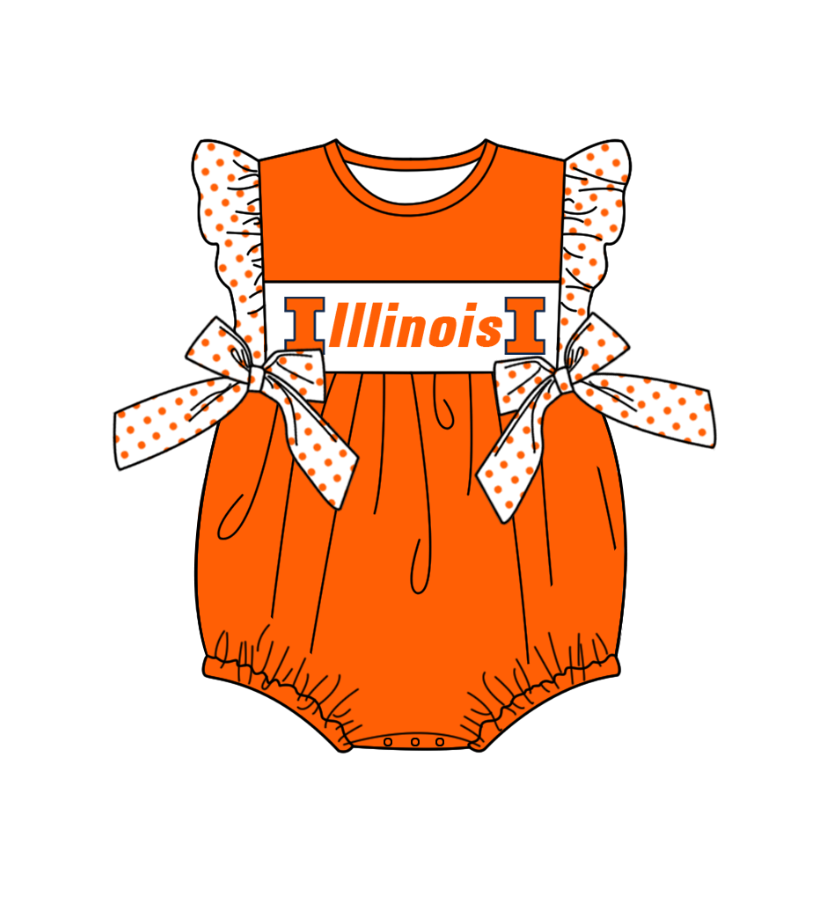 Team design toddle baby girl summer romper
