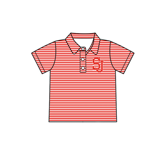 Kids baby short sleeve custom team pullover top