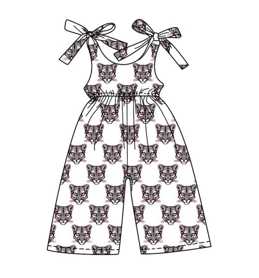 Toddle baby girls team design jumpsuit