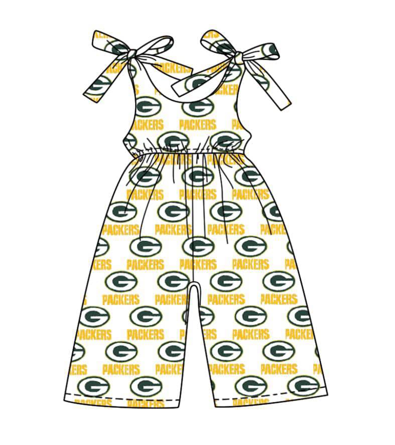 Toddle baby girls team design jumpsuit