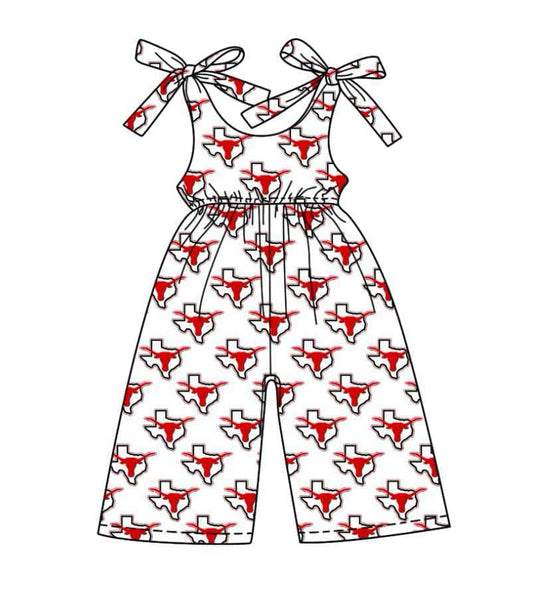 Toddle baby girls team design jumpsuit
