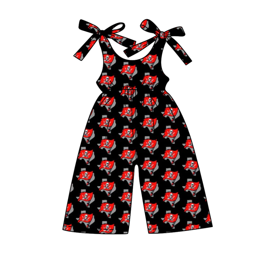 Toddle baby girls team design jumpsuit