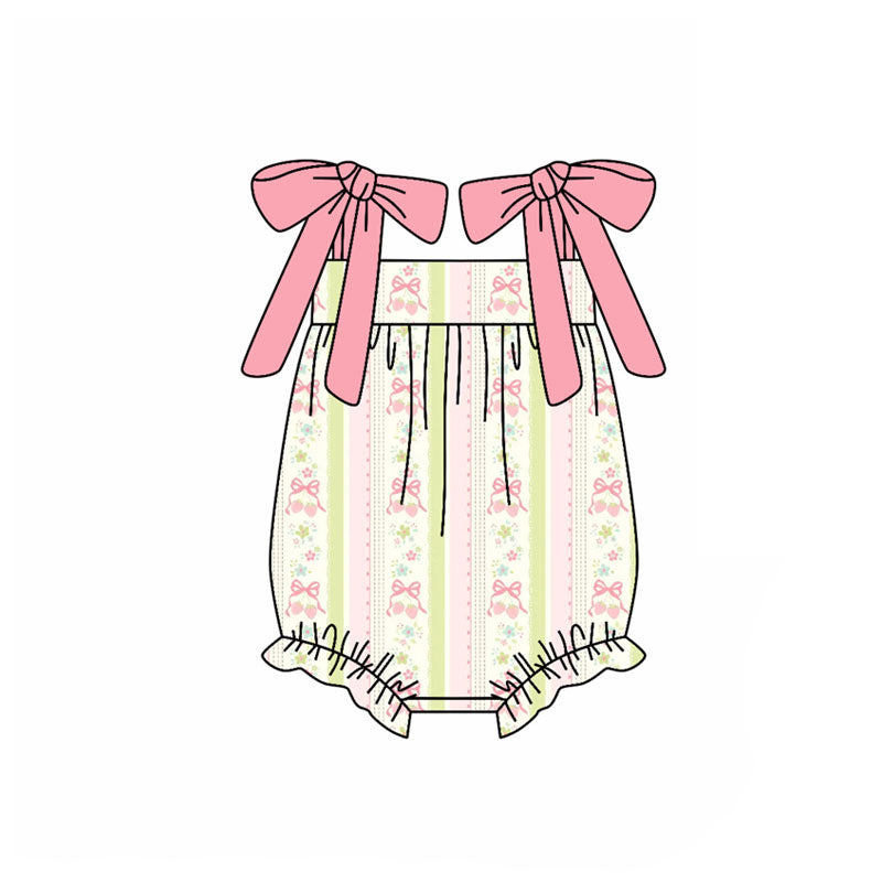 Toddle baby girls strawberry romper wholesale factory price
