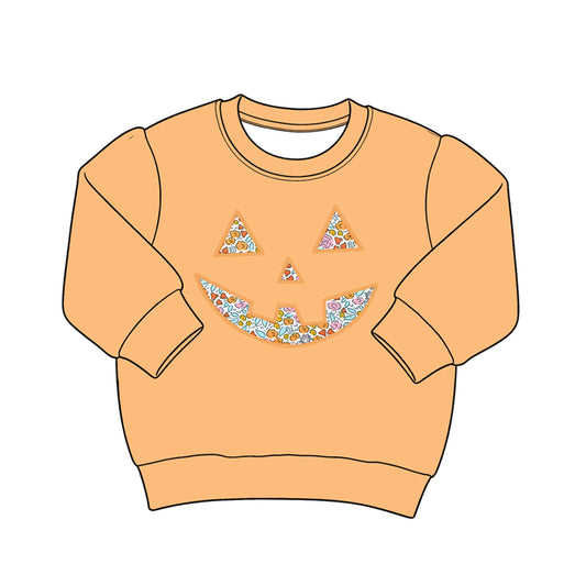 Halloween print kids girls baby long sleeve top
