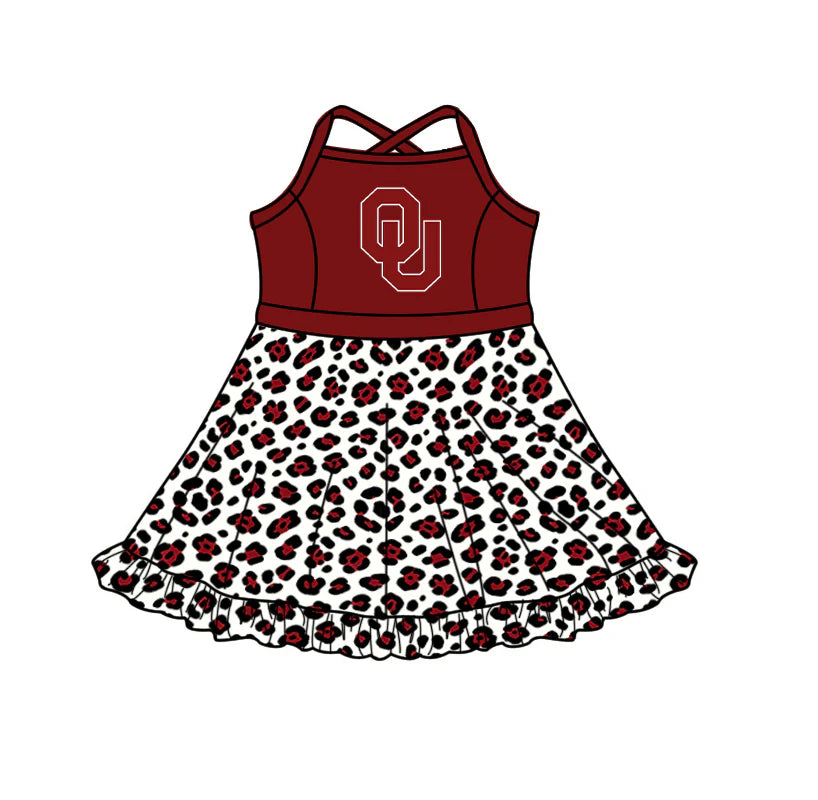 Toddle girls wholesale custom school team design yoga dress