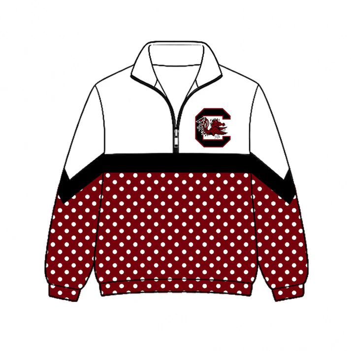 Kids South Carolina team style long sleeve pullover top