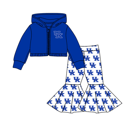 custom order baby girls uk team jacket bell pants outfit