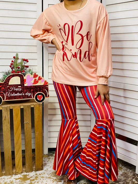 be kinds top stripes bell bottoms clothes