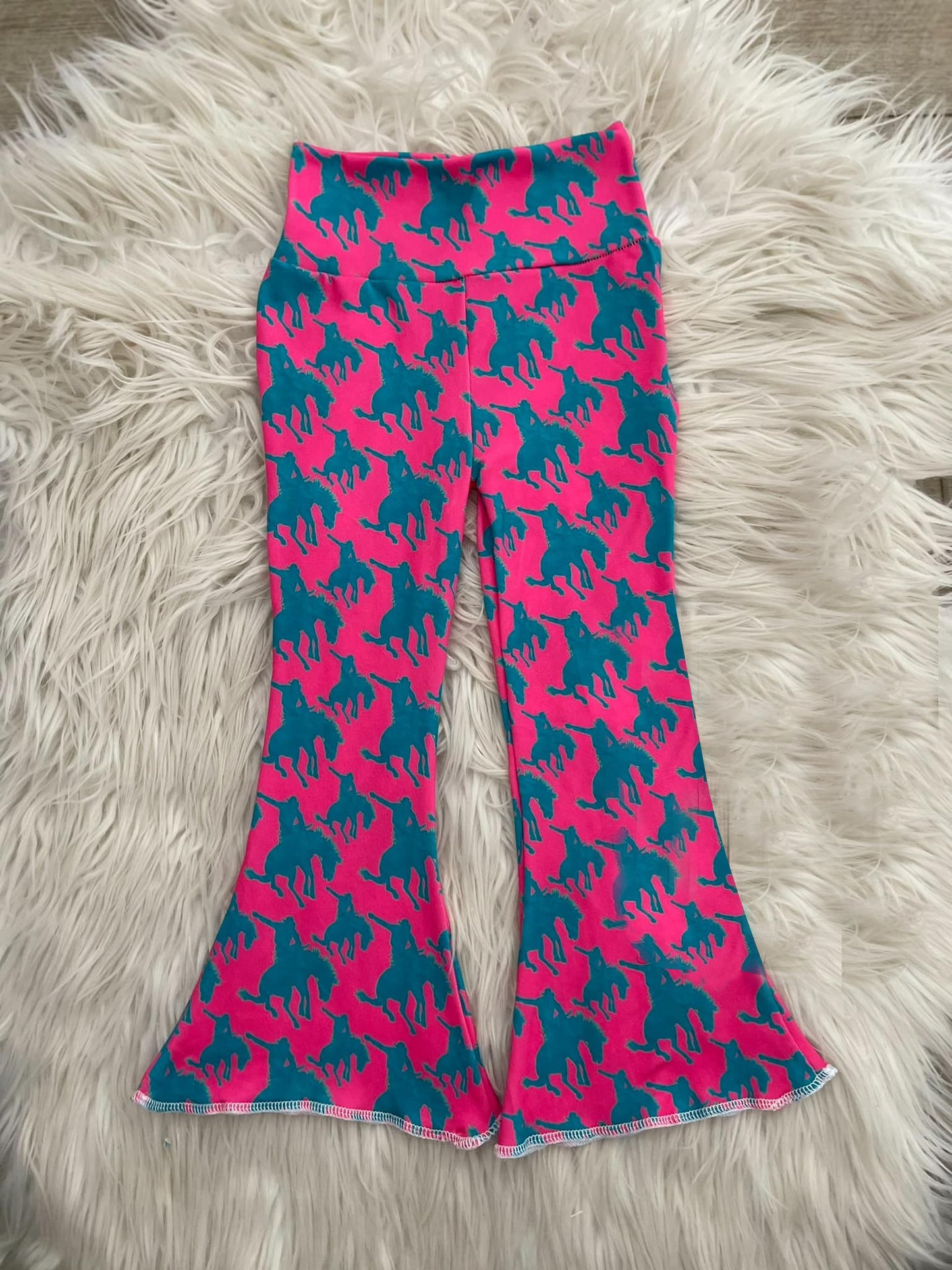 western cowgirls horse bell bottoms preorder